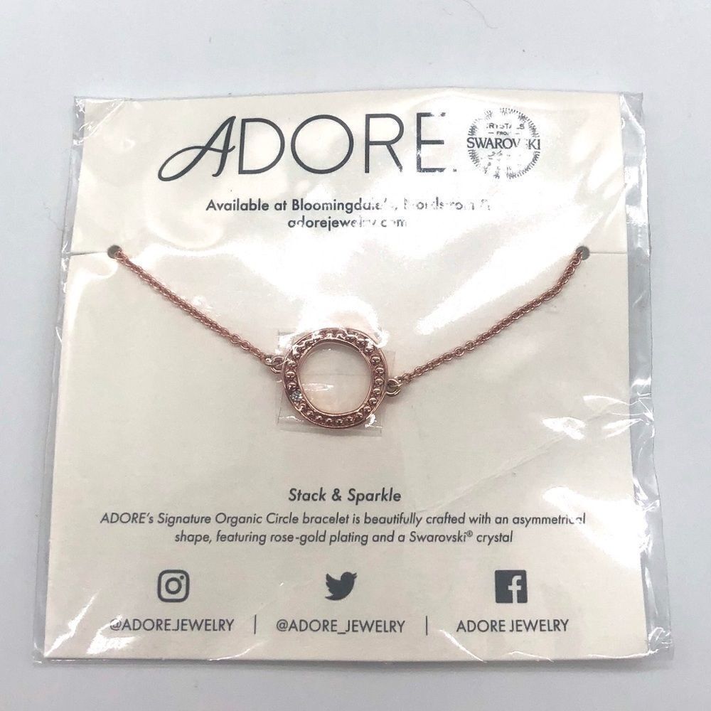 Adore RoseGold plating Bracelet Swarovski Crystal